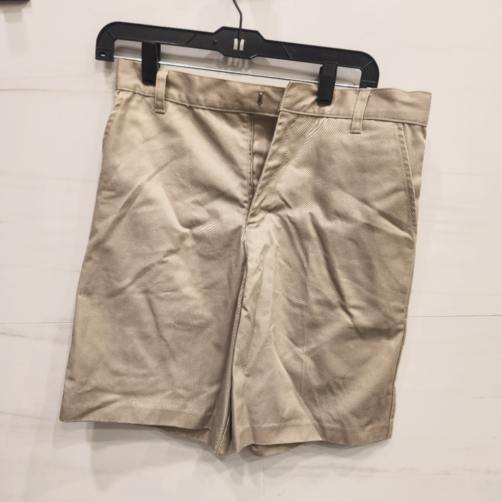Boys Classic Fit Tan School Uniform Shorts